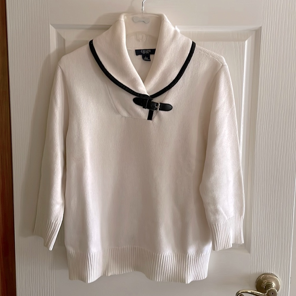 ❤️3 for $15;  CHAPS, 100 % Cotton, 3/4 sleeves, Tagged Large but fits like a Med